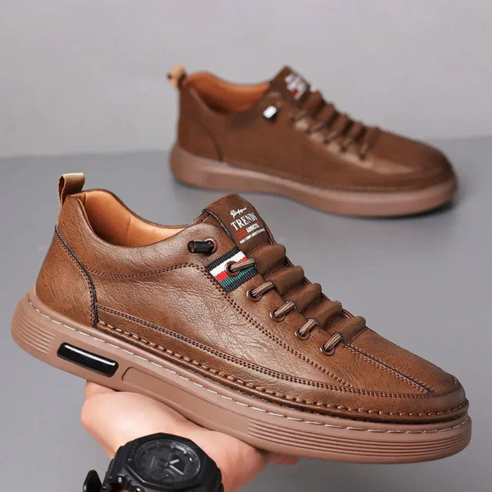 Baskets décontractées en cuir véritable Vinny