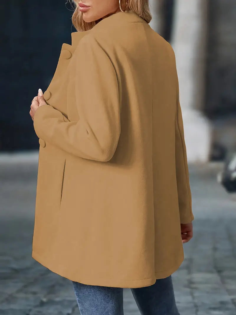 Manteau d'Hiver Femme à Boutons Classique