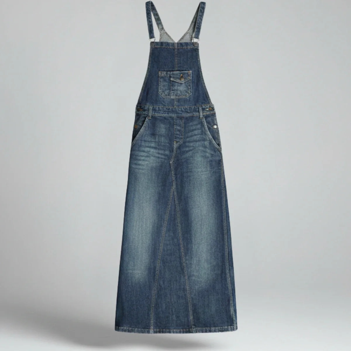 Jetta Robe chasuble en denim Heritage à fente arrière