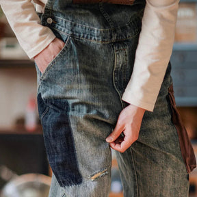 Jetta Salopette en denim à empiècements contrastés