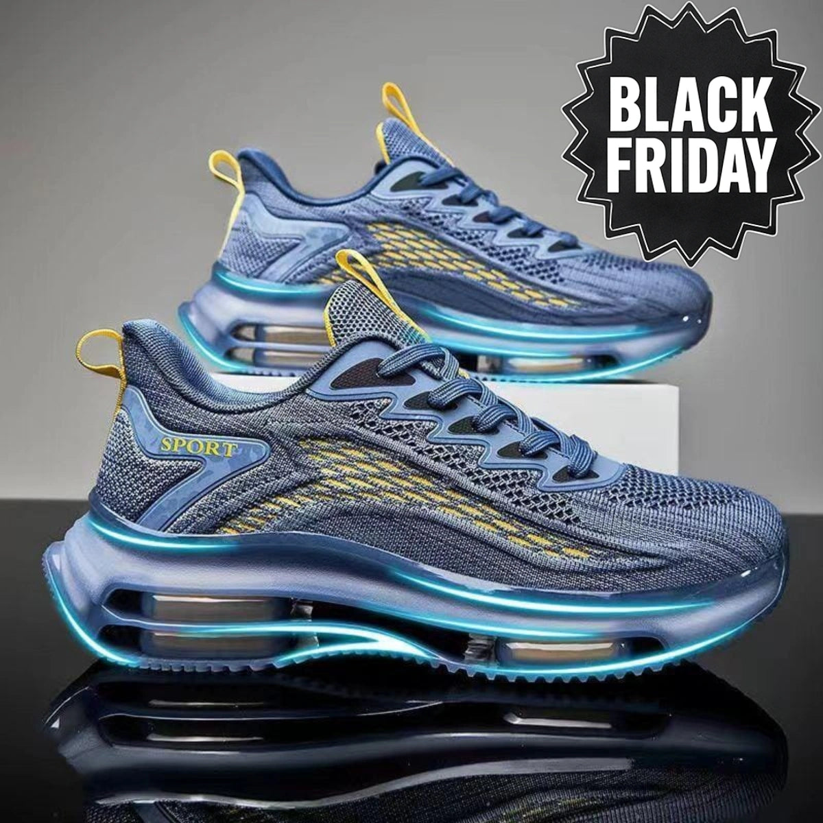 Baskets doubles pour hommes - JettaFlex - [BLACK FRIDAY] - [ACHETÉZ 1, RECEVÉZ 2]