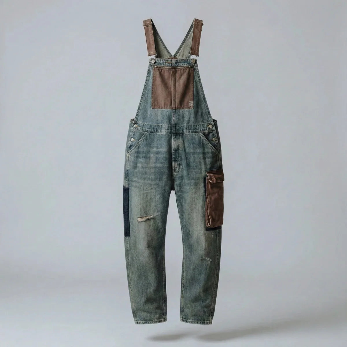 Jetta Salopette en denim à empiècements contrastés