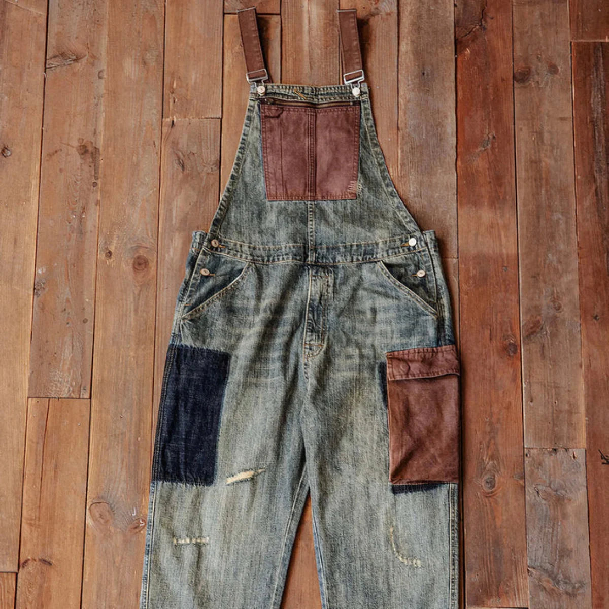 Jetta Salopette en denim à empiècements contrastés