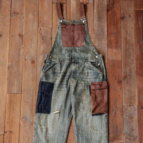 Jetta Salopette en denim à empiècements contrastés