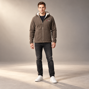 Veste à capuche pour hommes Nordwell™ – Veste sweat à capuche d'hiver brodée