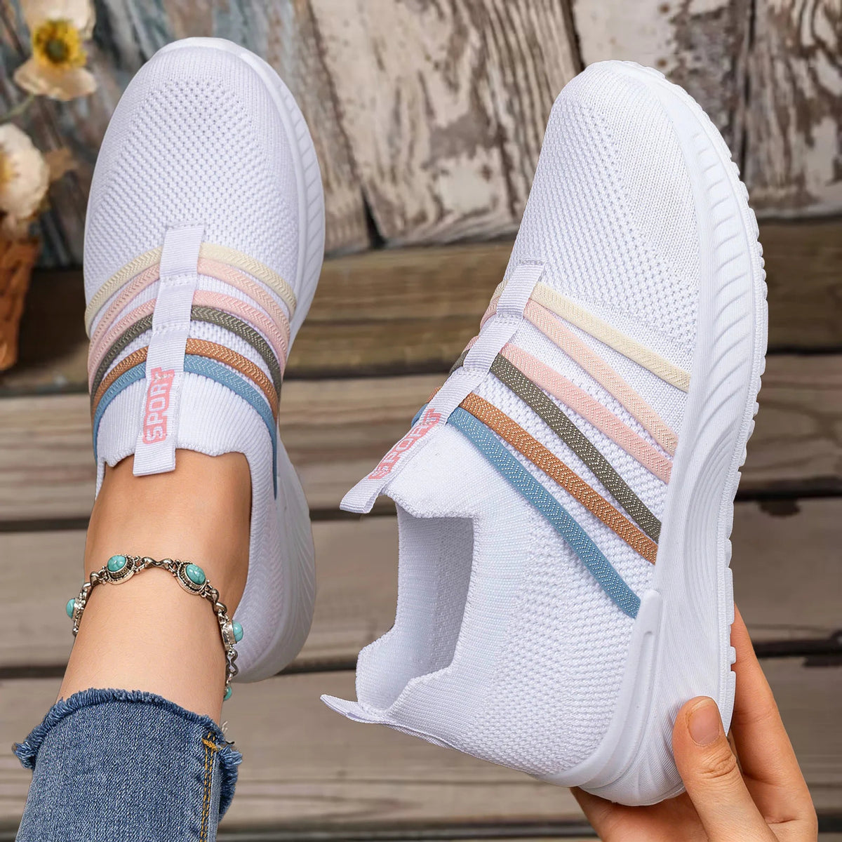 Claire™ │ Baskets confortables et antidérapantes