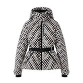 AuraBelt™ – Veste de Ski Matelassée Ceinturée Chaude, Coupe-Vent & Élégante