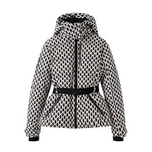 AuraBelt™ – Veste de Ski Matelassée Ceinturée Chaude, Coupe-Vent & Élégante