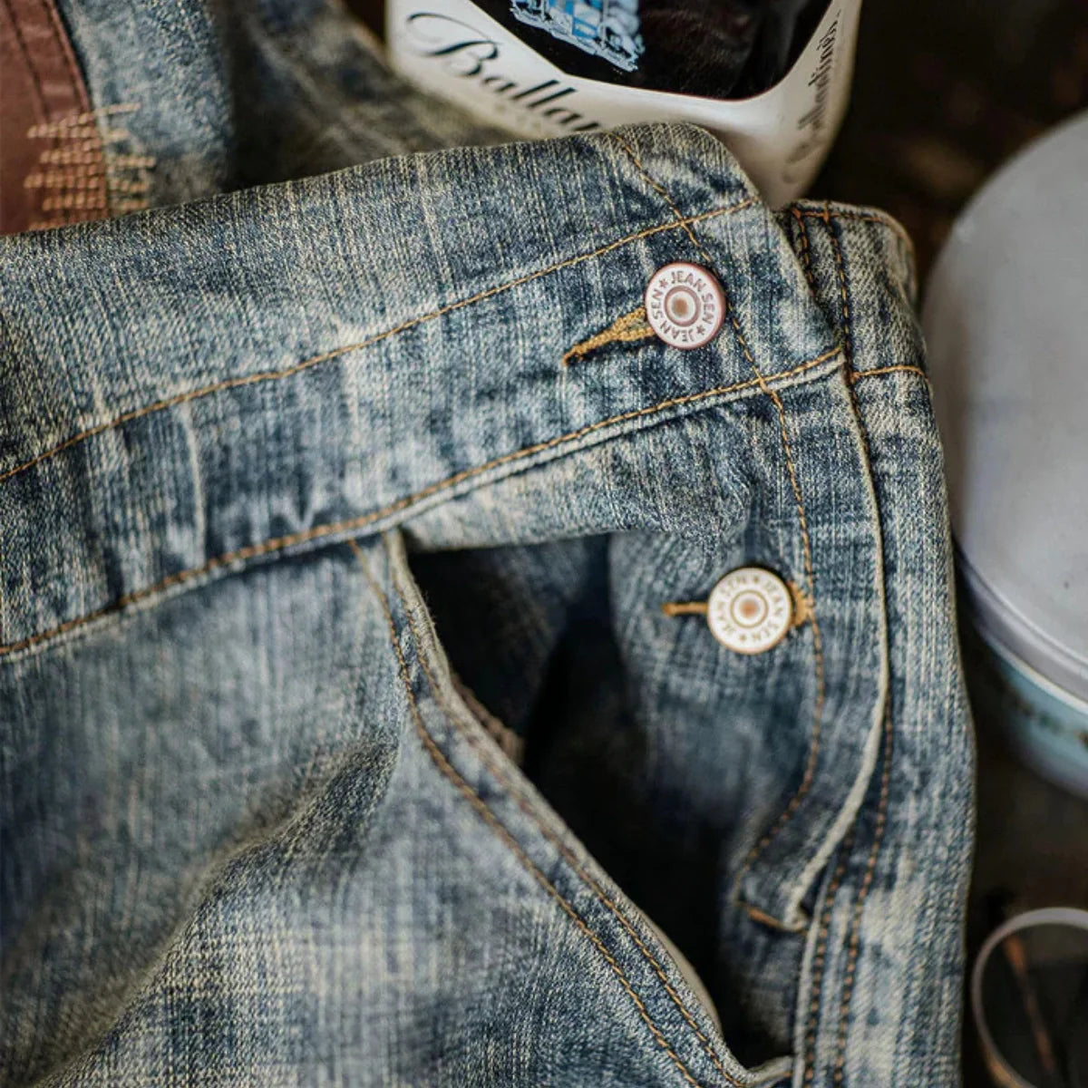 Jetta Salopette en denim à empiècements contrastés