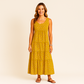 Jetta Robe Longue Flora – Élégance Florale d’Été