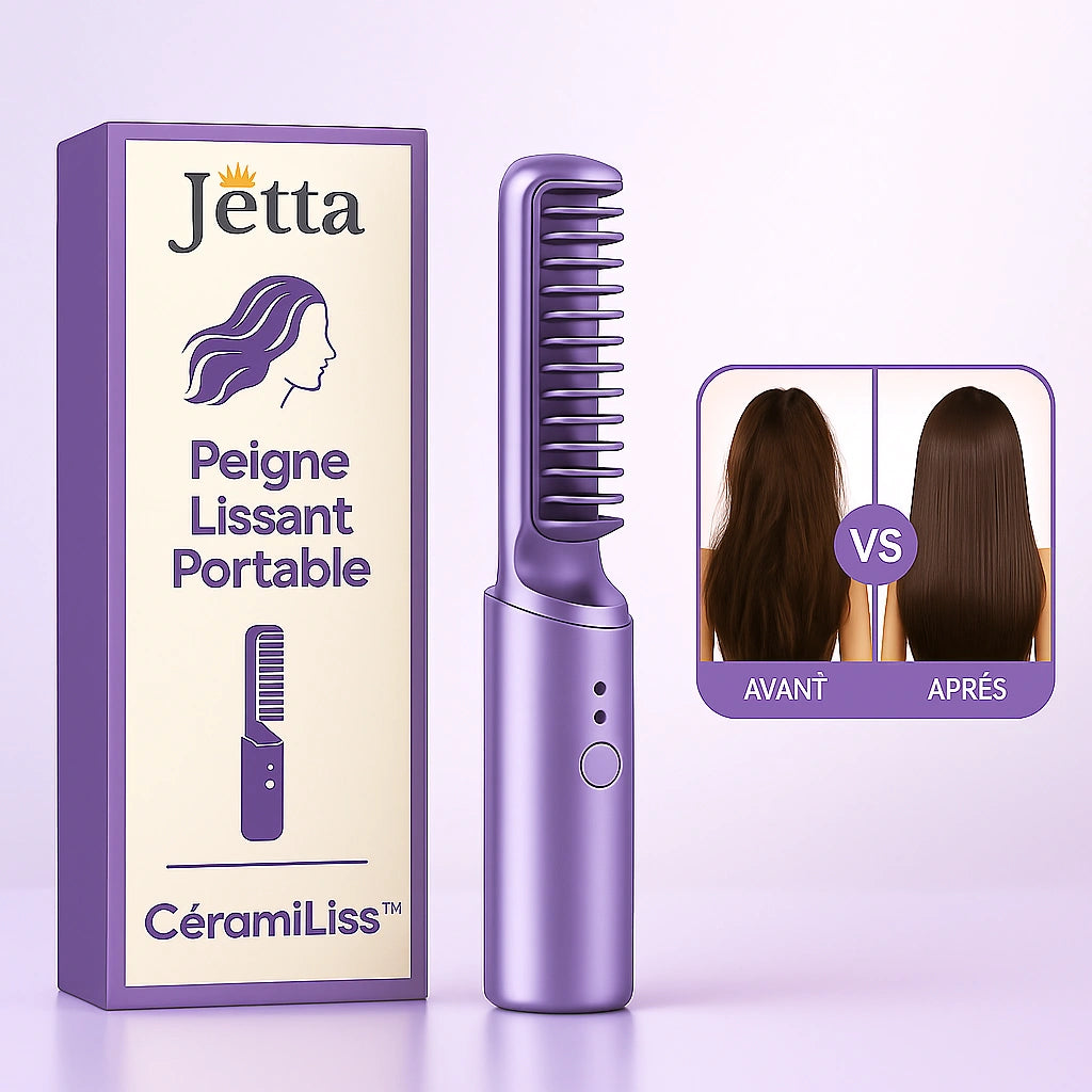 Jetta CéramiLiss™ | Peigne Lissant Portable