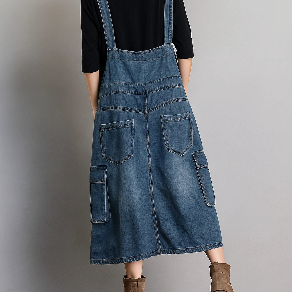 Jetta Robe chasuble en denim ample