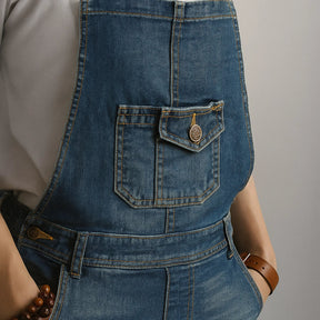 Jetta Robe chasuble en denim Heritage à fente arrière