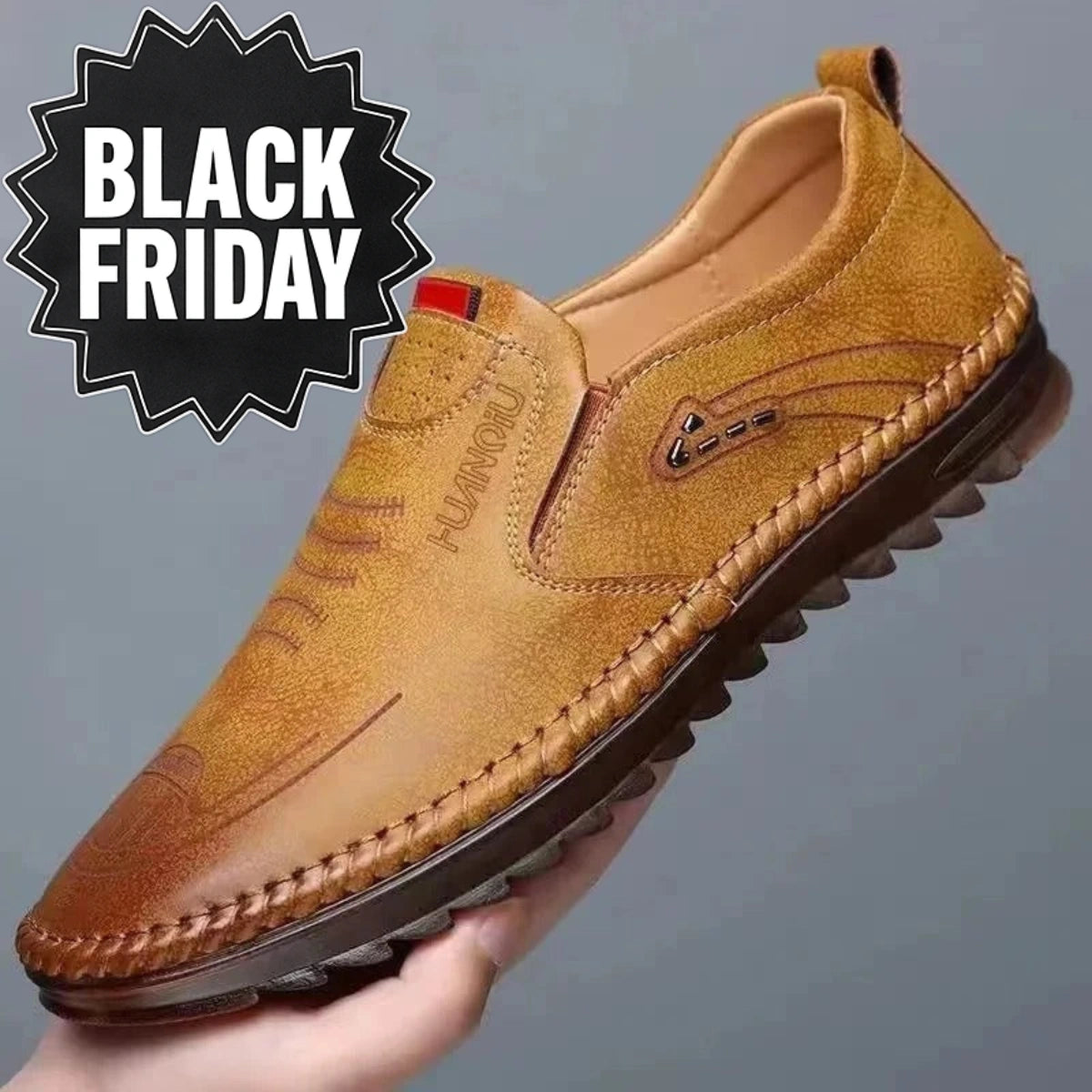 Mocassins à enfiler en cuir pour hommes - [BLACK FRIDAY] - [ACHETÉZ 1, RECEVÉZ 2]