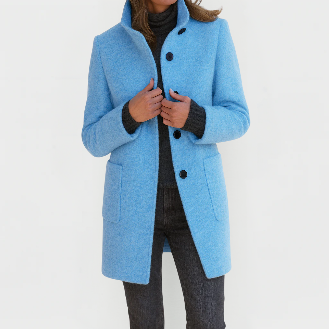 Manteau en Laine Femme Mi-Long Élégant