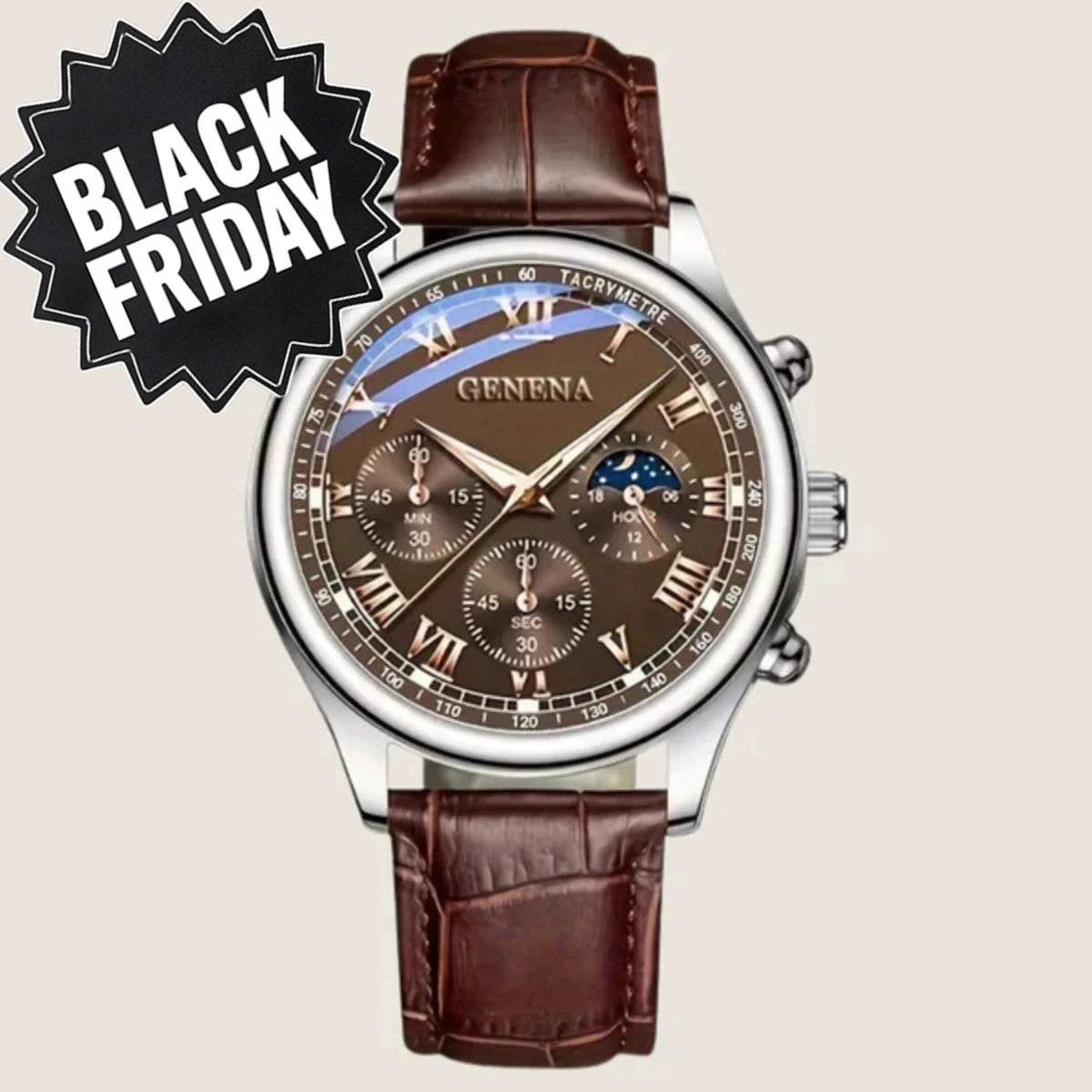 PZ® 008 – Montre Élégante Classique avec une Touche Moderne - [BLACK FRIDAY] - [2 POUR 49.90]