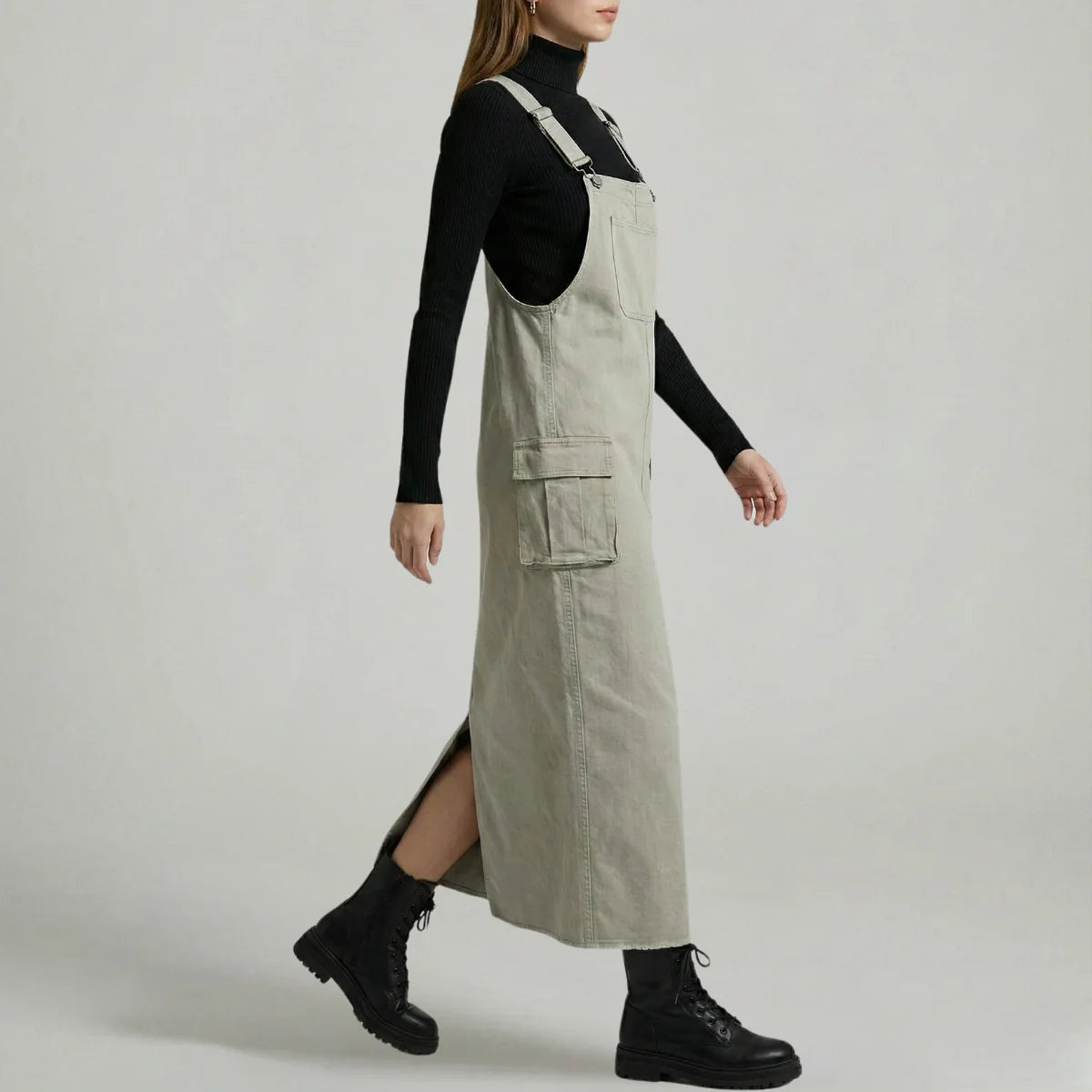 Jetta Robe chasuble décontractée Meadow avec fentes latérales