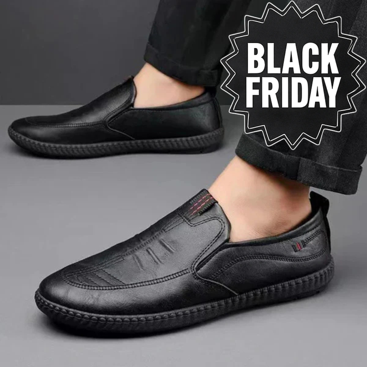 Mocassin en cuir décontractées à enfiler pour hommes - [BLACK FRIDAY] - [ACHETÉZ 1, RECEVÉZ 2]