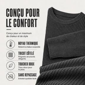 Pull à col rond et à manches longues