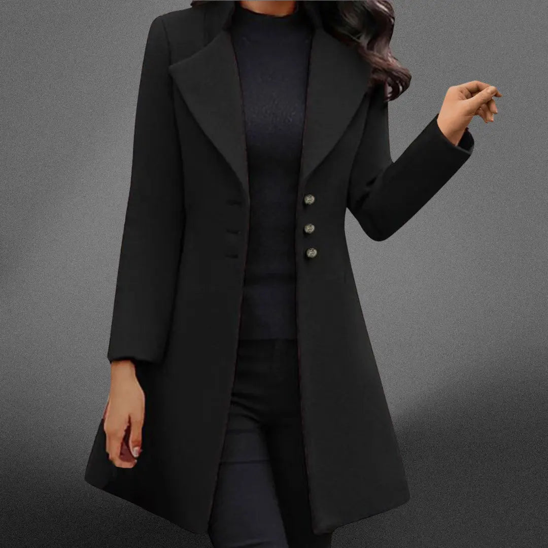 Manteau Long en Laine Italienne Homme Déperlant