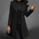 Manteau Long en Laine Italienne Homme Déperlant
