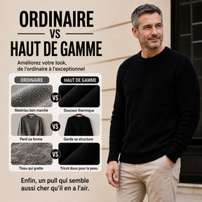 Pull Col Rond Femme Manches Longues Maille