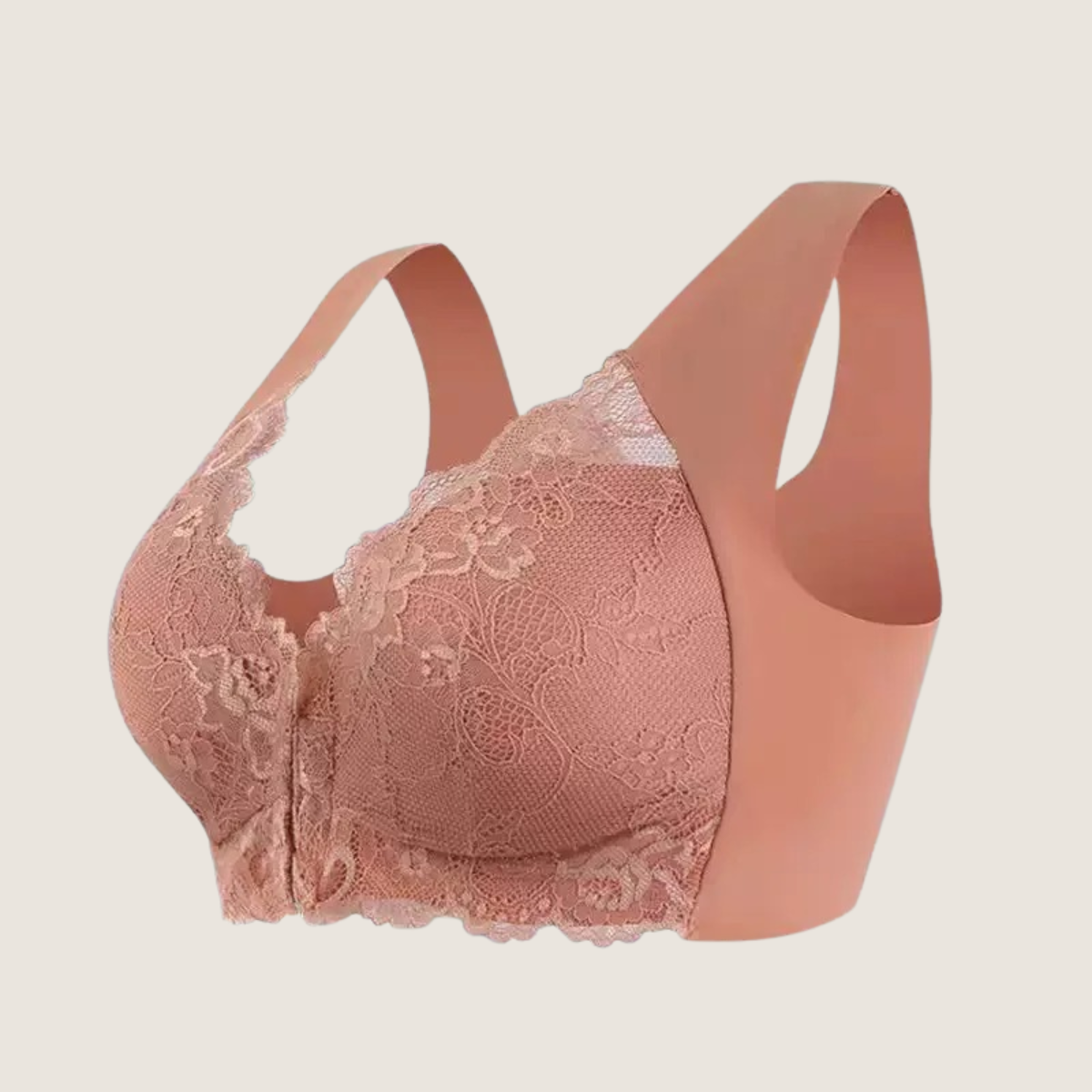 Soutien-gorge Sexy en Dentelle – Push Up Confort Grande Taille avec Fermeture Avant