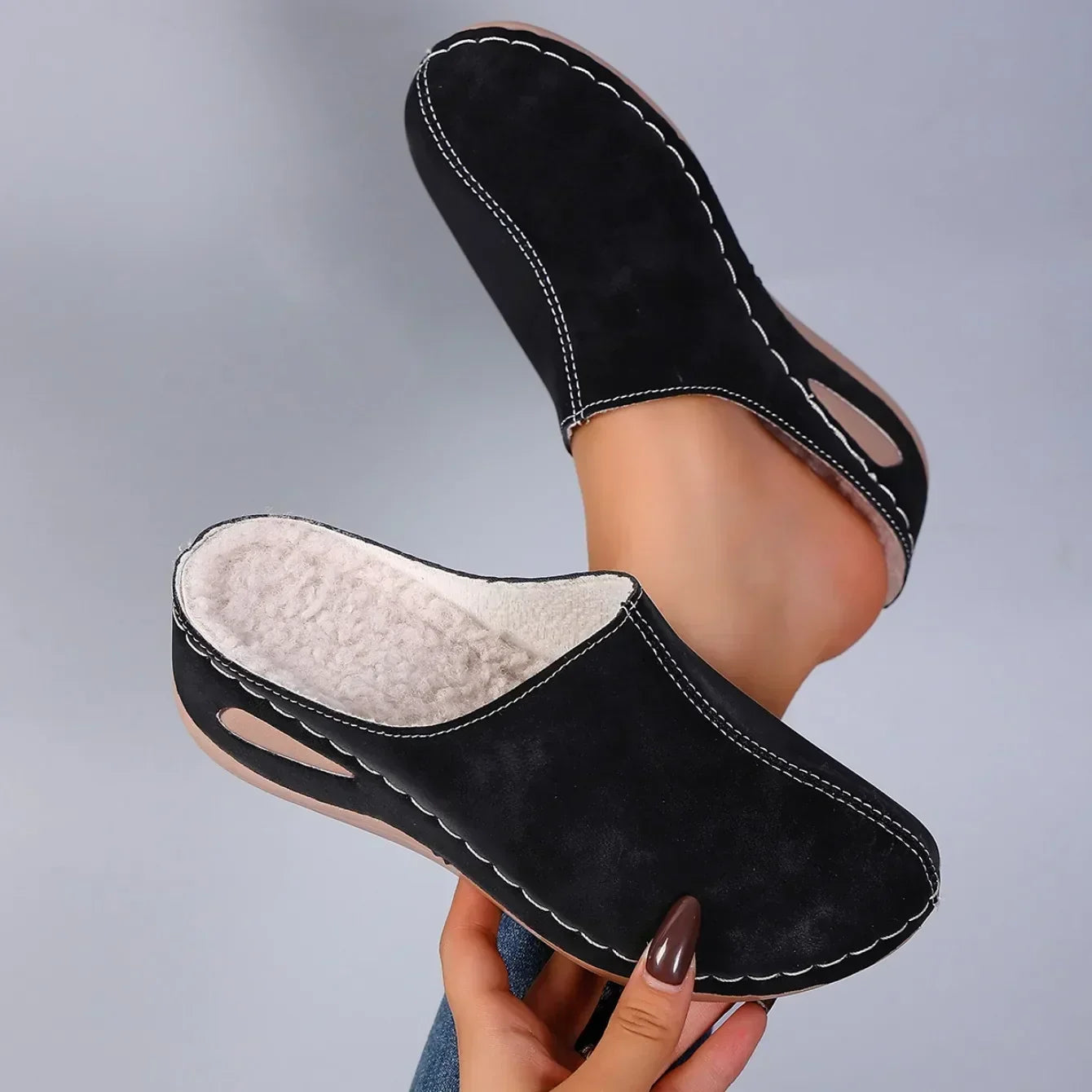 Élise™ — Pantoufles orthopédiques chaudes