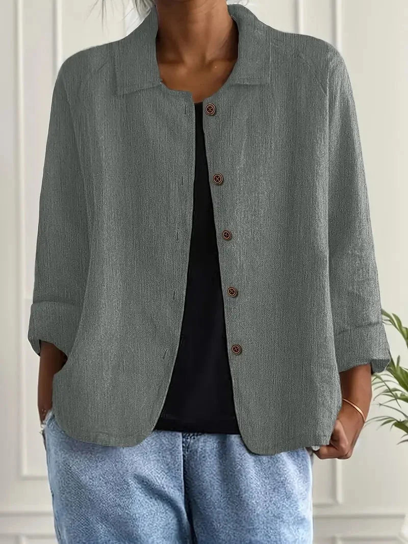 Veste Casual Femme à Boutons