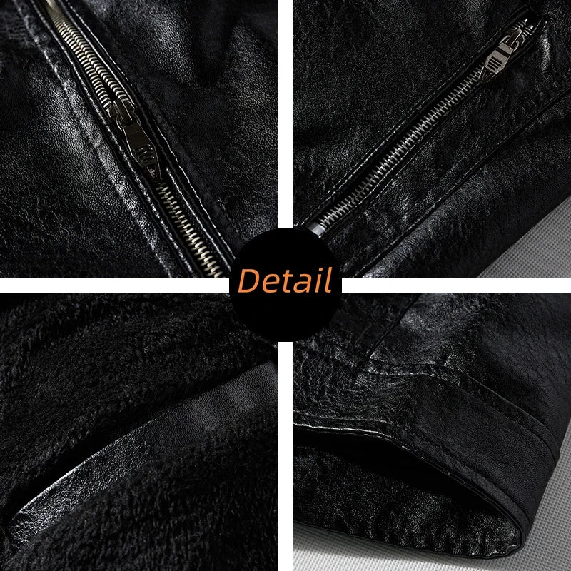 RoadSpirit™ Veste en Cuir Homme