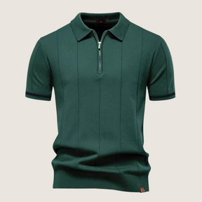 Jetta – Polo Slim Fit pour Homme avec Fermeture Éclair – Style Minimaliste et Confort pour Toutes les Occasions