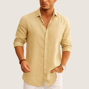 Jetta Chemise Lin & Coton – Élégance Décontractée Automne