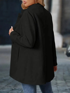Manteau d'Hiver Femme à Boutons Classique