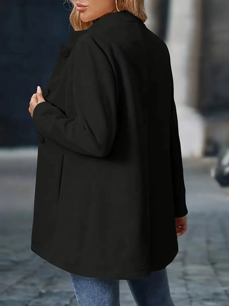 Manteau d'Hiver Femme à Boutons Classique