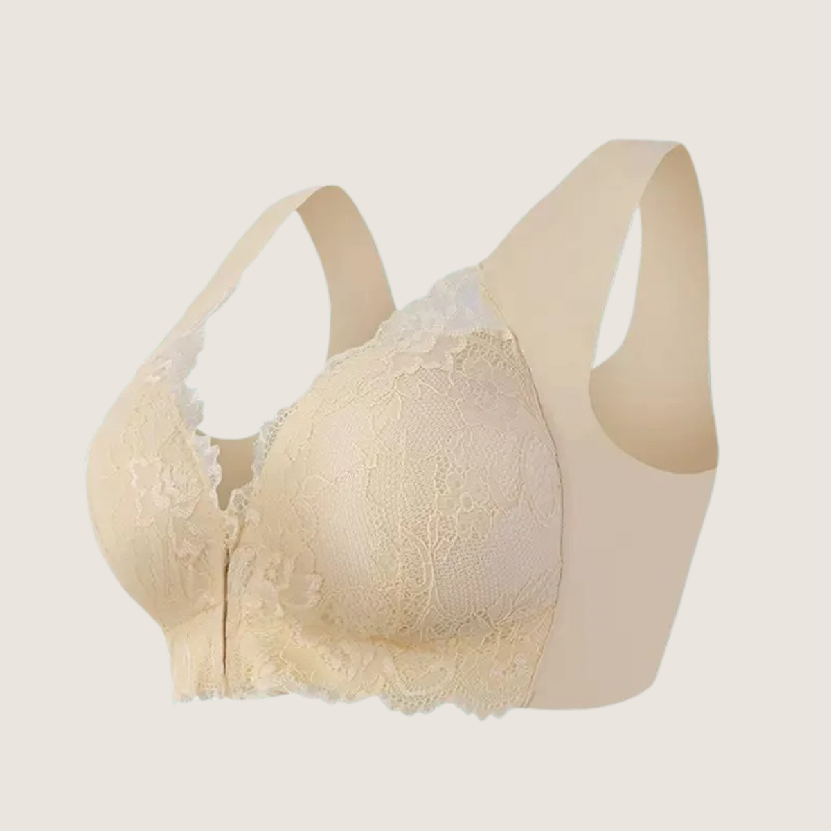 Soutien-gorge Sexy en Dentelle – Push Up Confort Grande Taille avec Fermeture Avant