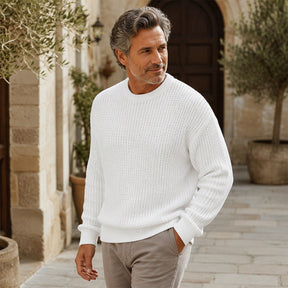 Pull Col Rond Femme Manches Longues Maille