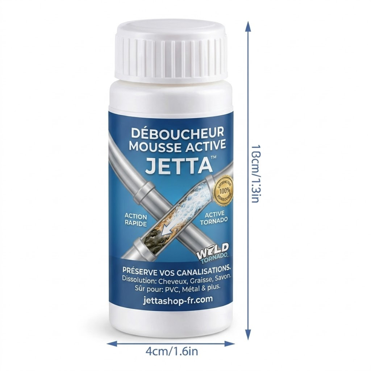 Jetta | Déboucheur Mousse Active – WildTornado™ Pro (STOCK LIMITÉE)