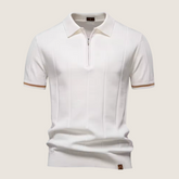 Jetta – Polo Slim Fit pour Homme avec Fermeture Éclair – Style Minimaliste et Confort pour Toutes les Occasions
