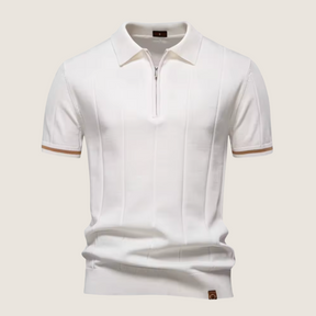 Jetta – Polo Slim Fit pour Homme avec Fermeture Éclair – Style Minimaliste et Confort pour Toutes les Occasions