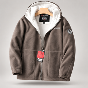 Veste à capuche pour hommes Nordwell™ – Veste sweat à capuche d'hiver brodée