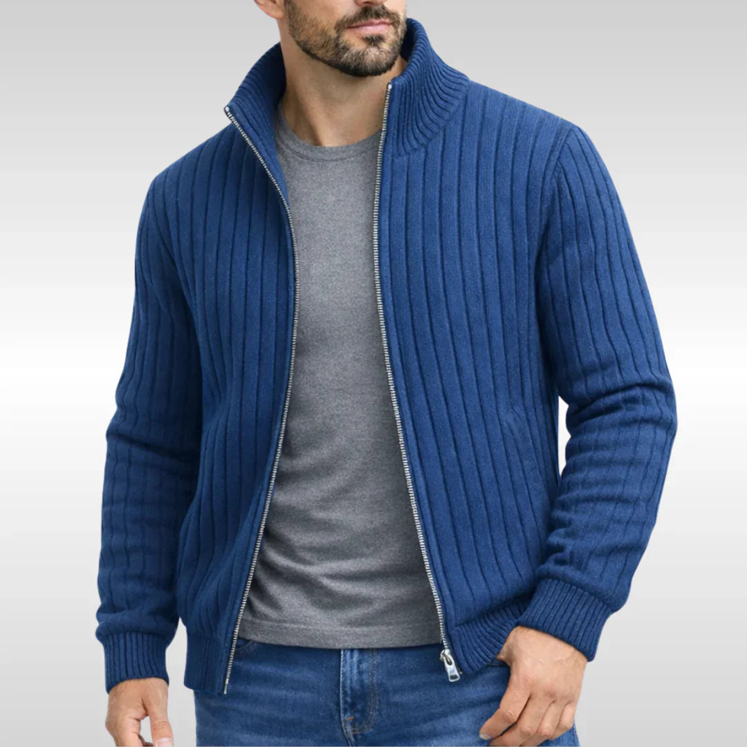 Jetta | Veste zippée classique élégante – RibbedWarm™