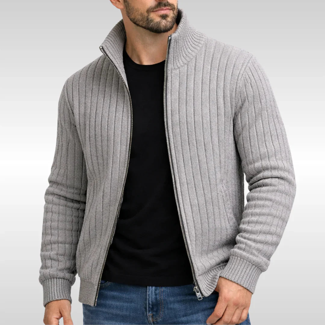 Jetta | Veste zippée classique élégante – RibbedWarm™