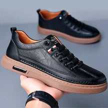 Baskets décontractées en cuir véritable Vinny