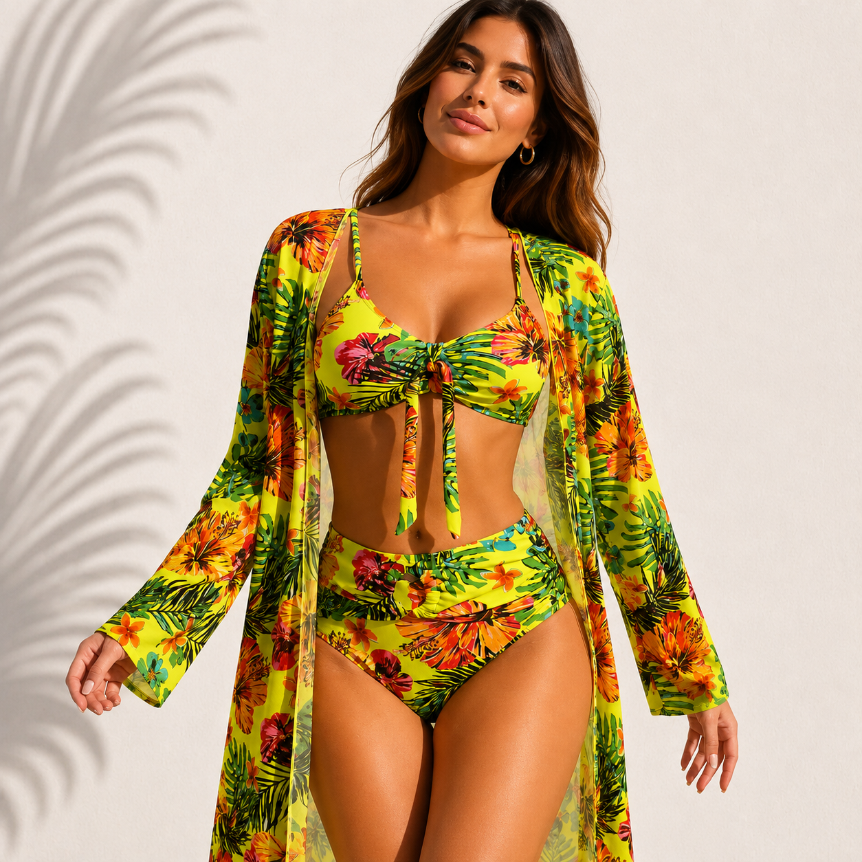 Marie™ | Bikini 3 Pièces Tropical — 1 Achat = 3 Pièces