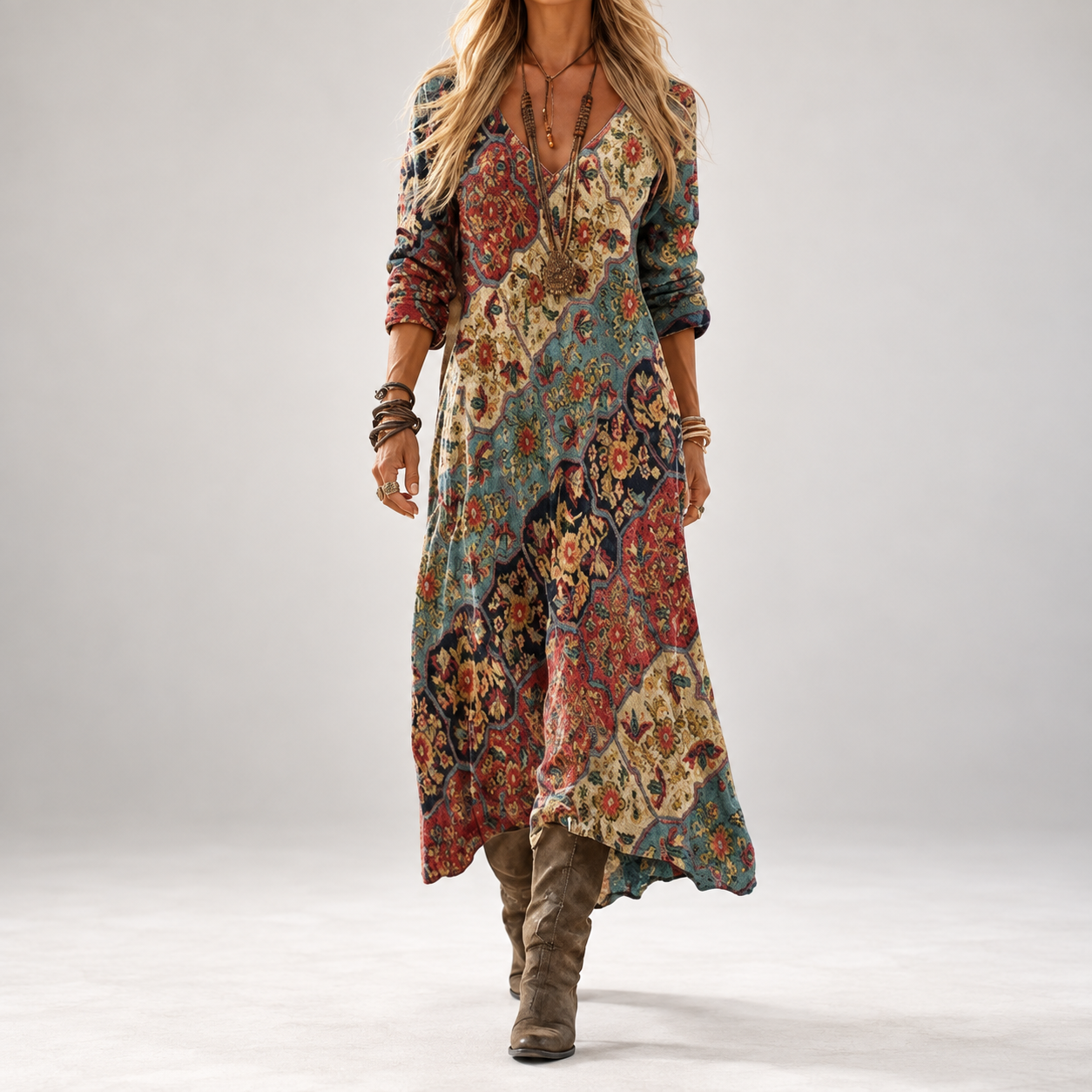 Robe Fluide Femme Coupe Décontractée
