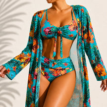 Marie™ | Bikini 3 Pièces Tropical — 1 Achat = 3 Pièces