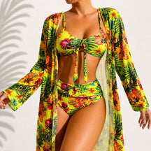 Marie™ | Bikini 3 Pièces Tropical — 1 Achat = 3 Pièces