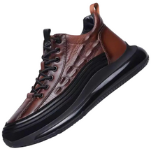 Chaussures de loisirs italiennes en crocodile imprimé avec coussin d'air pour hommes - JettaCroc™ - [BLACK FRIDAY] - [ACHETÉZ 1, RECEVÉZ 2]