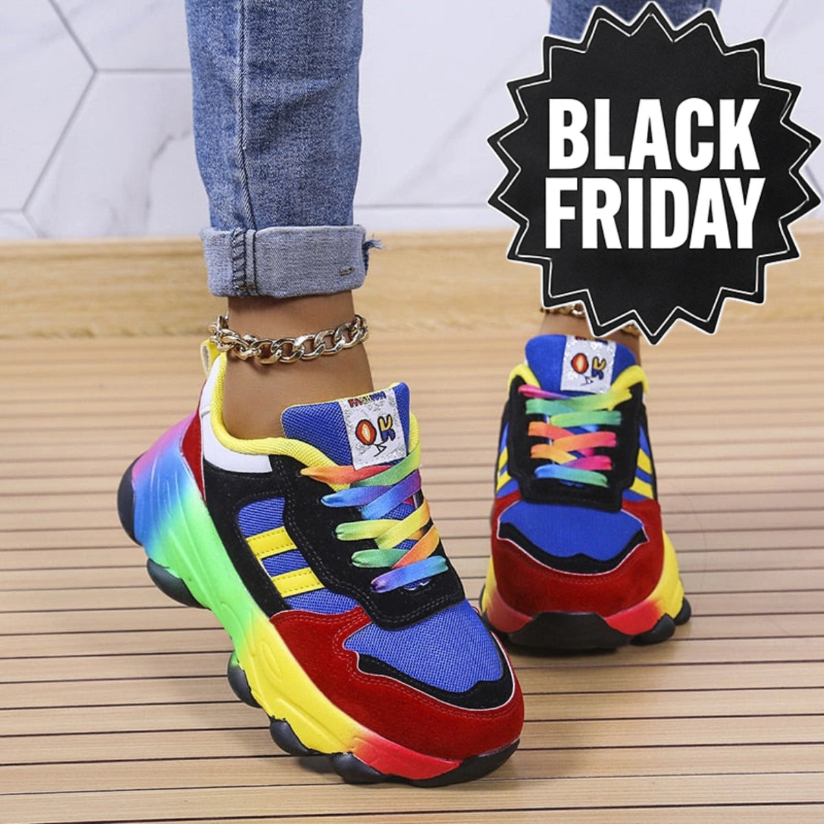 Baskets Orthopédiques Colorées - [BLACK FRIDAY] - [ACHETÉZ 1, RECEVÉZ 2]