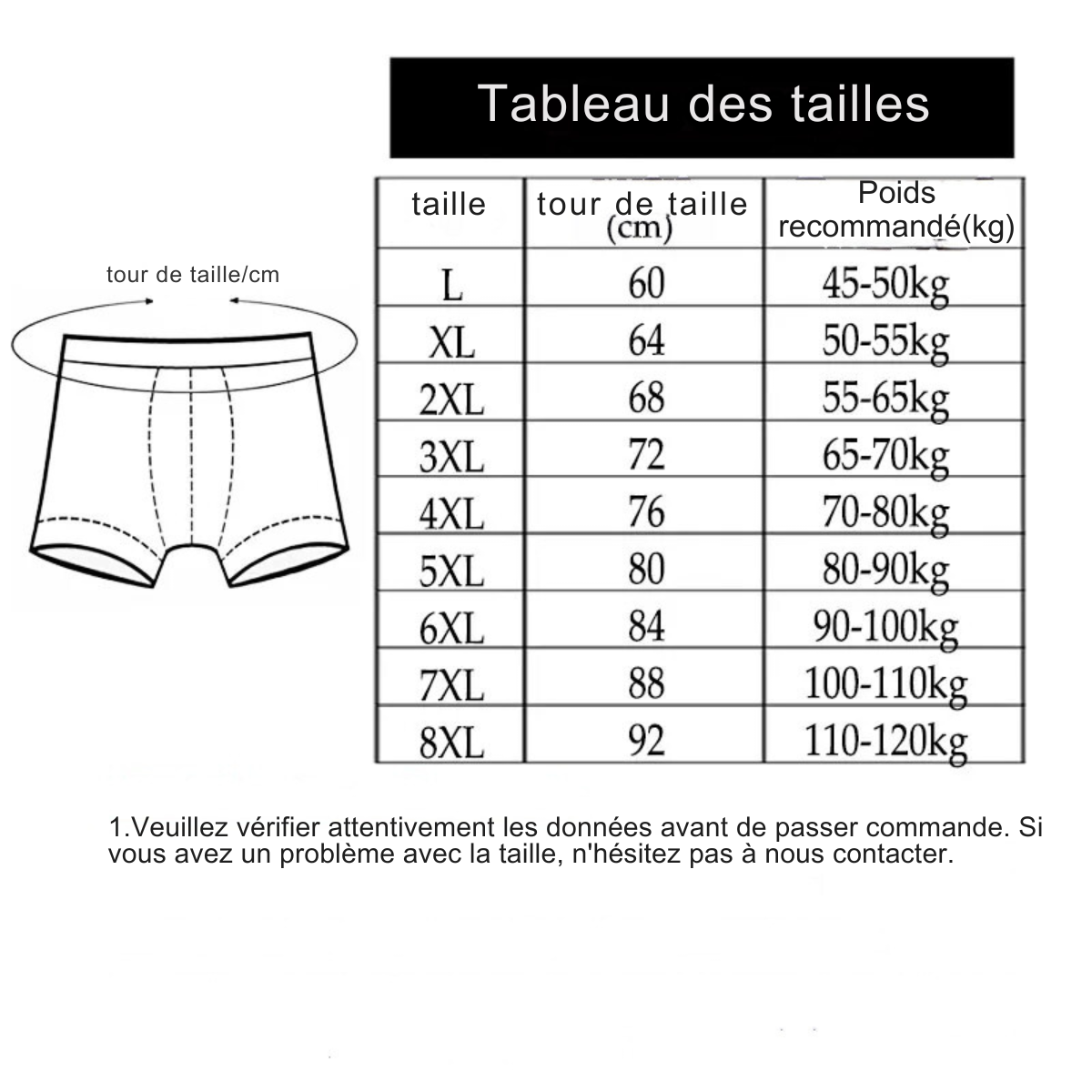 Jetta - Kit de 10 Boxers en Fibre de Bambou [Payez 5, emportez 10] - [STOCK LIMITE]